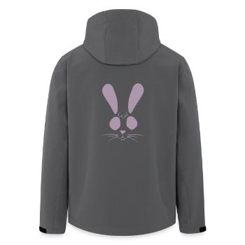 Hase Häschen Osterhase - Recycelte Männer Softshell-Jacke von Stanley/Stella - Schwarz - Hinten - AI Model Male 185 light (185cm)