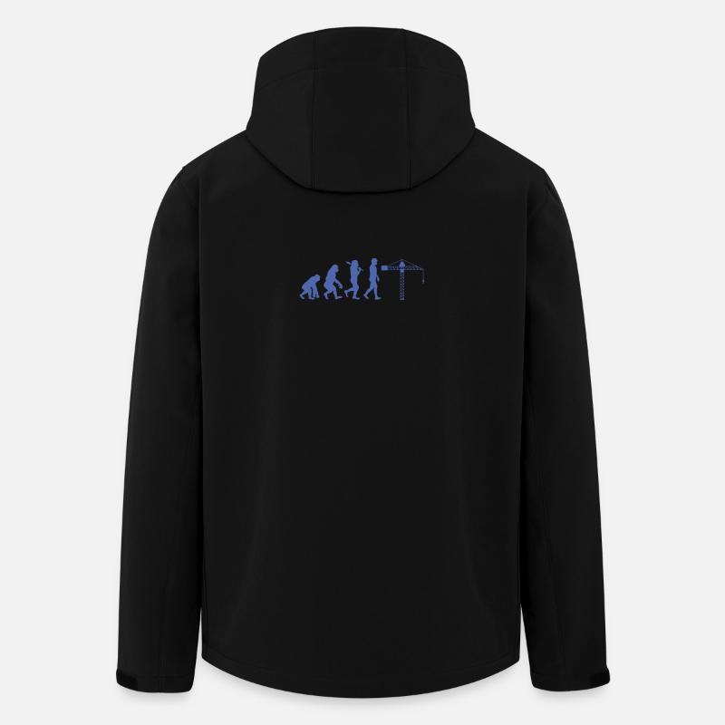 Évolution du grutier - Veste softshell homme en polyester recyclé Stanley/Stella - noir