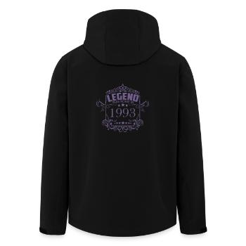 Une légende est née en 1993 - Veste softshell homme en polyester recyclé Stanley/Stella - noir - Dos - AI Model Male 185 light (185cm)