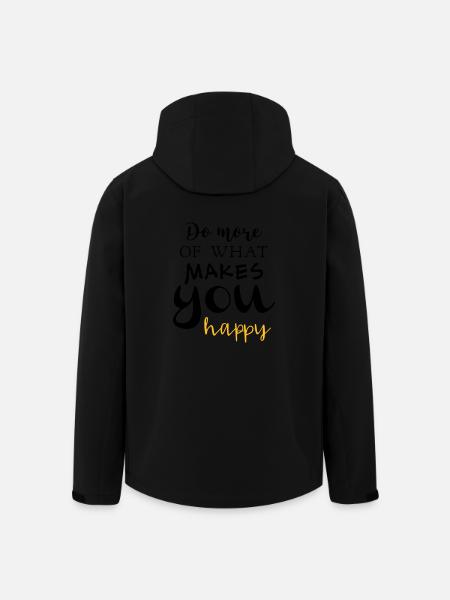 Do more of what makes you happy - Recycelte Männer Softshell-Jacke von Stanley/Stella - Schwarz
