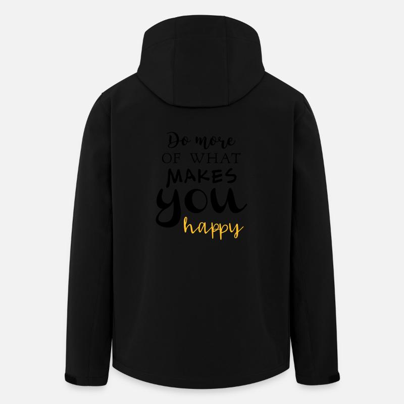 Do more of what makes you happy - Recycelte Männer Softshell-Jacke von Stanley/Stella - Schwarz