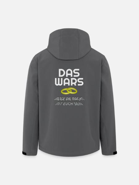 das wars - Recycelte Männer Softshell-Jacke von Stanley/Stella - Schwarz