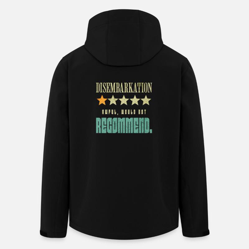 Disembarkation Awful Would Not Recommend - Men’s Recycled Softshell Jacket by Stanley/Stella - black