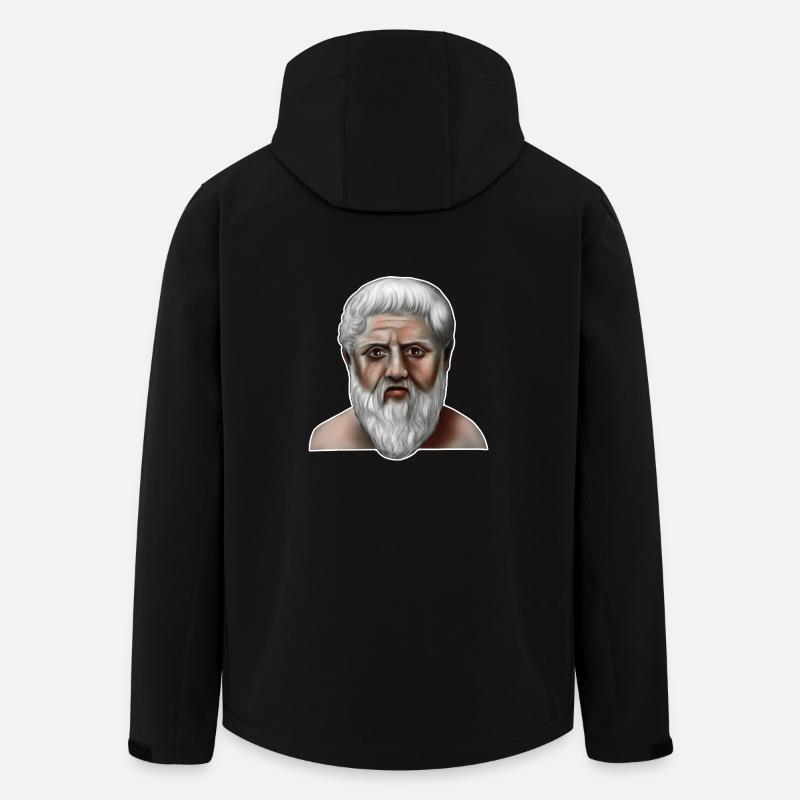 Platon Griechischer Philosoph - Recycelte Männer Softshell-Jacke von Stanley/Stella - Schwarz