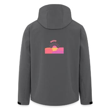 Dankbarkeit für jeden Tag - Geschenkidee - Recycelte Männer Softshell-Jacke von Stanley/Stella - Schwarz - Hinten - AI Model Male 185 light (185cm)