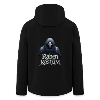Rabe Kostüm Raben cooles Vogel Kostüm Karneval - Recycelte Männer Softshell-Jacke von Stanley/Stella - Schwarz - Hinten - AI Model Male 185 light (185cm)