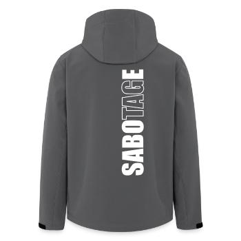 Sabotage Tag - Recycelte Männer Softshell-Jacke von Stanley/Stella - Anthrazit - Hinten - AI Model Male 185 light (185cm)