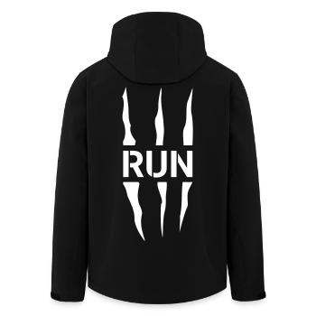 Run Scratch - Veste softshell homme en polyester recyclé Stanley/Stella - noir - Dos - AI Model Male 185 light (185cm)