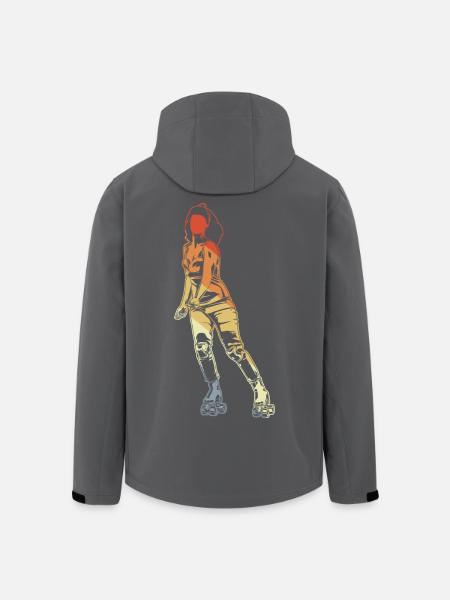 Roller skater - Men’s Recycled Softshell Jacket by Stanley/Stella - black
