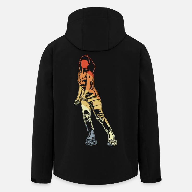 Roller skater - Men’s Recycled Softshell Jacket by Stanley/Stella - black