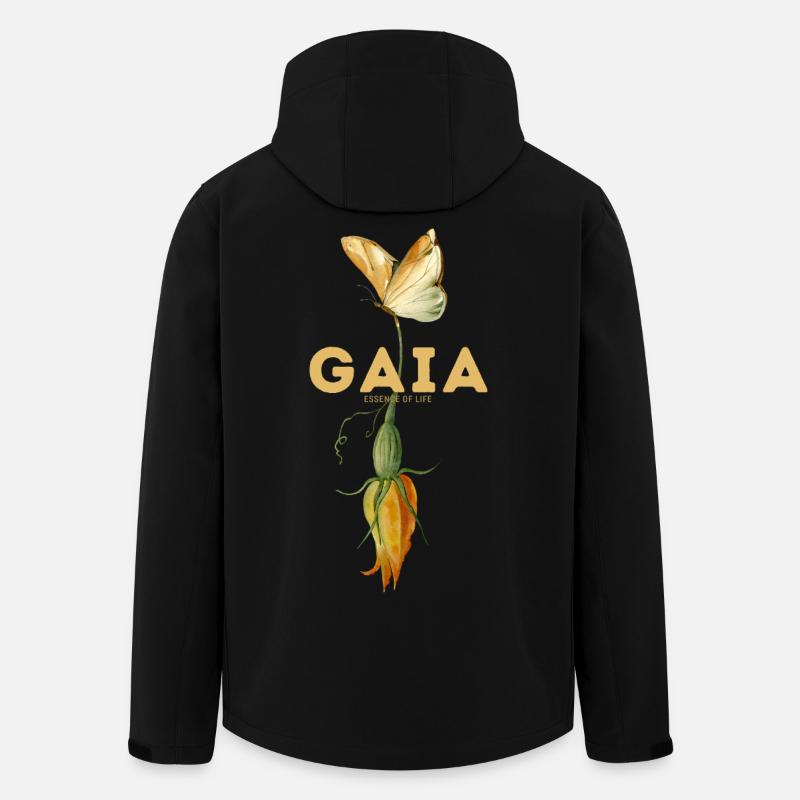 Ånder i blomst - Stanley/Stella herre softshelljakke i genanvendt polyester Discoverer - sort