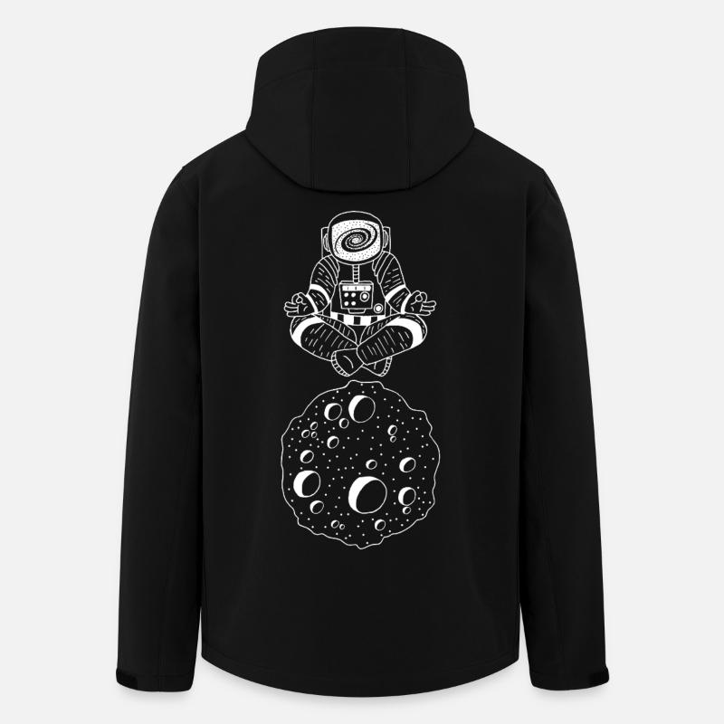 Galaktisches Yoga - Recycelte Männer Softshell-Jacke von Stanley/Stella - Schwarz