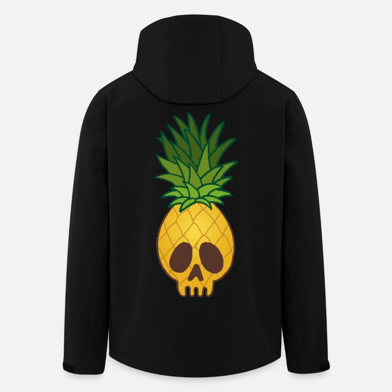 Crâne d'ananas - Veste softshell homme en polyester recyclé Stanley/Stella - noir