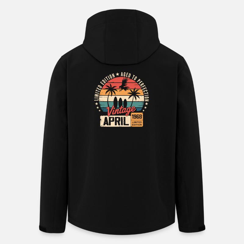 1968 April Birthday Legend April 1968 - Men’s Recycled Softshell Jacket by Stanley/Stella - black