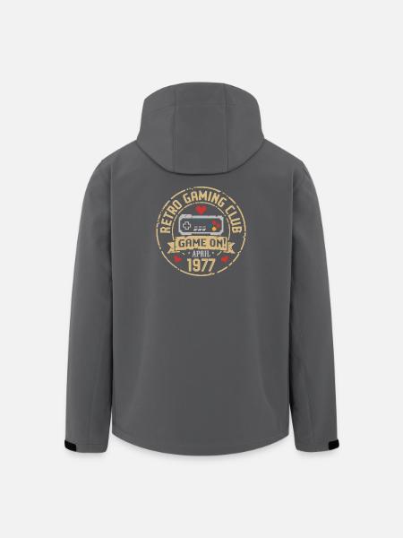 April 1977 Anniversary April 1977 Retro - Men’s Recycled Softshell Jacket by Stanley/Stella - black