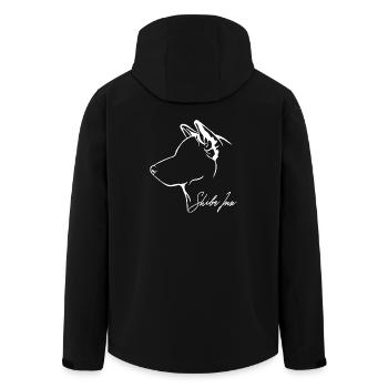 SHIBA INU Profil Chiens Chien Wilsigns - Veste softshell homme en polyester recyclé Stanley/Stella - noir - Dos - AI Model Male 185 light (185cm)