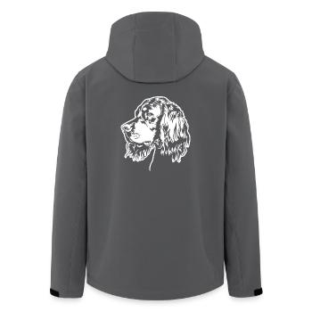 GORDON SETTER Wilsigns Chien de chasse Chiens de chasse Chiens Chiens - Veste softshell homme en polyester recyclé Stanley/Stella - noir - Dos - AI Model Male 185 light (185cm)