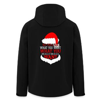 Chemise de Noël drôle - Veste softshell homme en polyester recyclé Stanley/Stella - noir - Dos - AI Model Male 185 light (185cm)