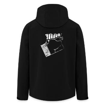 American staffordshire 100 - Veste softshell homme en polyester recyclé Stanley/Stella - noir - Dos - AI Model Male 185 light (185cm)