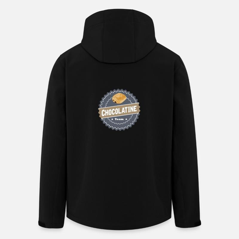Schokoladen-Team 01 - Recycelte Männer Softshell-Jacke von Stanley/Stella - Schwarz