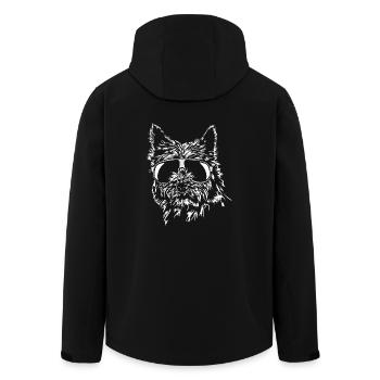 CAIRN TERRIER cool Wilsigns Hund Hunde Geschenk - Recycelte Männer Softshell-Jacke von Stanley/Stella - Schwarz - Hinten - AI Model Male 185 light (185cm)