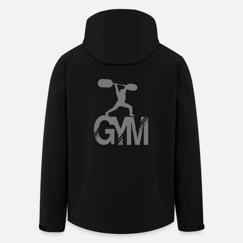 Fitnessstudio - Recycelte Männer Softshell-Jacke von Stanley/Stella - Schwarz