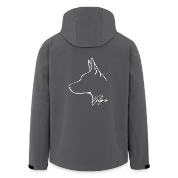 KELPIE Profil Chien Chien Chien de troupeau Wilsigns - Veste softshell homme en polyester recyclé Stanley/Stella - noir - Dos - AI Model Male 185 light (185cm)