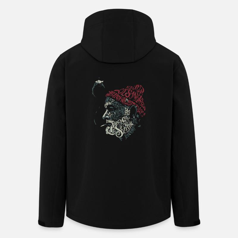 Rauchendes Santa - Recycelte Männer Softshell-Jacke von Stanley/Stella - Schwarz