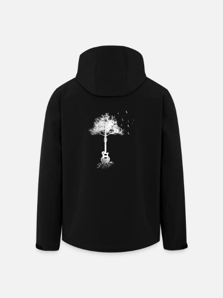 Gift tree guitarist guitar electric guitar eGuitar - Men’s Recycled Softshell Jacket by Stanley/Stella - black