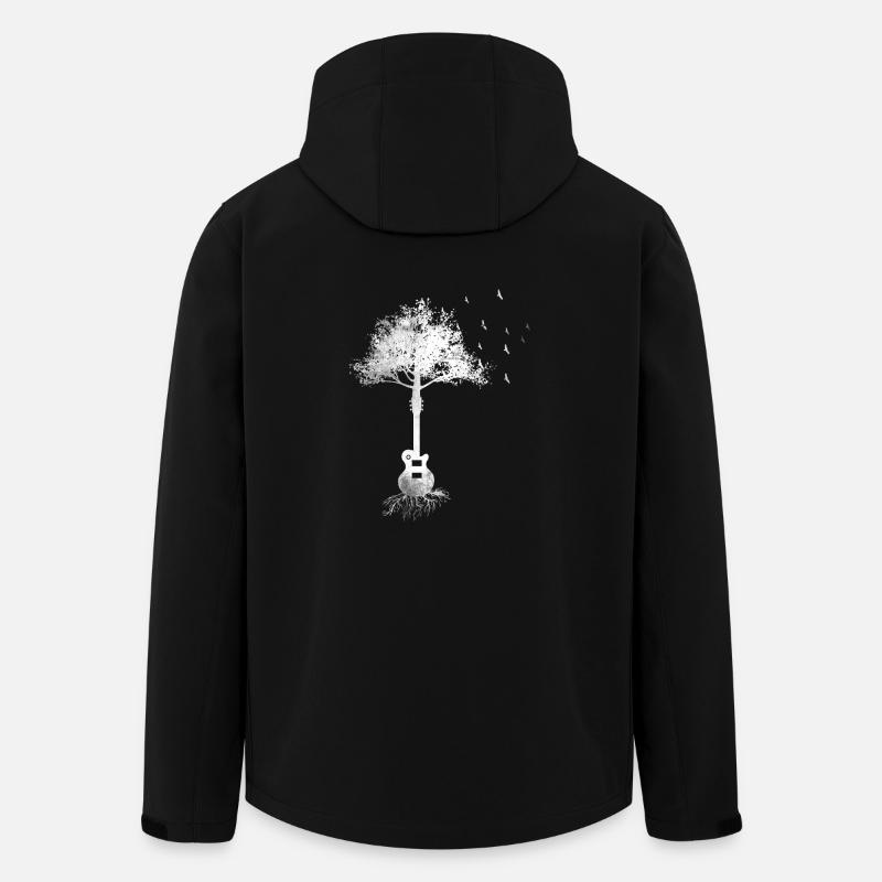Arbre cadeau guitariste guitare électrique guitare électrique - Veste softshell homme en polyester recyclé Stanley/Stella - noir