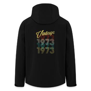 45. Geburtstag t shirt Jahrgang 1973 Geschenk - Recycelte Männer Softshell-Jacke von Stanley/Stella - Schwarz - Hinten - AI Model Male 185 light (185cm)