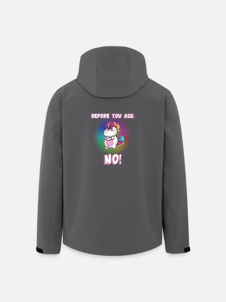 Before you ask: No! - Men’s Recycled Softshell Jacket by Stanley/Stella - black
