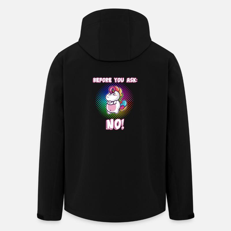 Before you ask: No! - Recycelte Männer Softshell-Jacke von Stanley/Stella - Schwarz