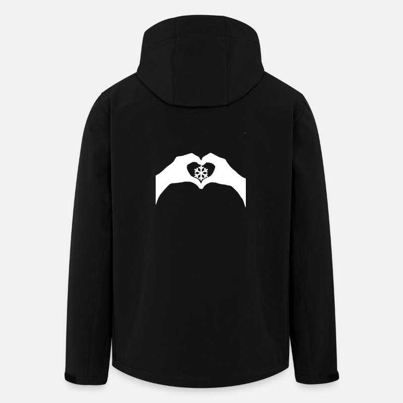 Love Schnee - Recycelte Männer Softshell-Jacke von Stanley/Stella - Schwarz