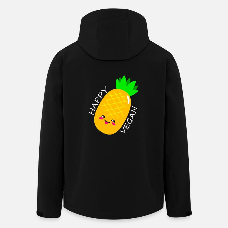 Vegan und Glücklich - Recycelte Männer Softshell-Jacke von Stanley/Stella - Schwarz