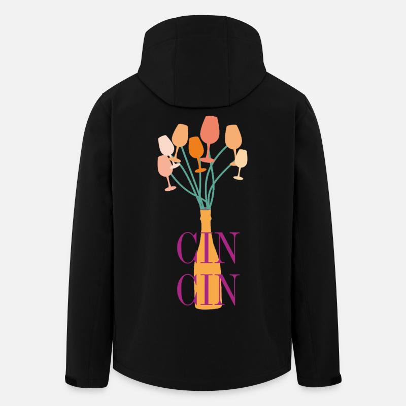 Aperitif Typografie - Recycelte Männer Softshell-Jacke von Stanley/Stella - Schwarz