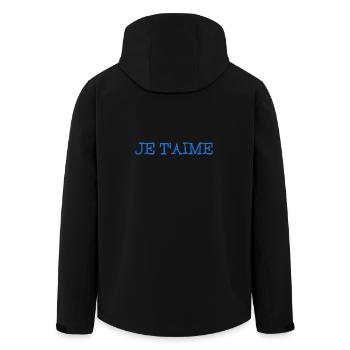 I LOVE YOU. JUST MARRIED. Bachelorette party. VALENTINE'S DAY - Men’s Recycled Softshell Jacket by Stanley/Stella - black - Back - AI Model Male 185 light (185cm)