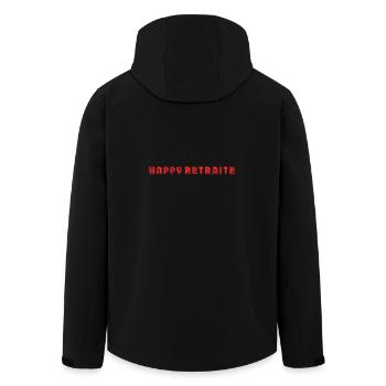 RETRAITE. RETRAITE. RETRAITEE. SENIOR. MAMIE. PAPY - Veste softshell homme en polyester recyclé Stanley/Stella - noir - Dos - AI Model Male 185 light (185cm)