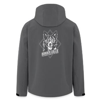 Border Collie Coolest Dude Chien Chien Wilsigns - Veste softshell homme en polyester recyclé Stanley/Stella - noir - Dos - AI Model Male 185 light (185cm)