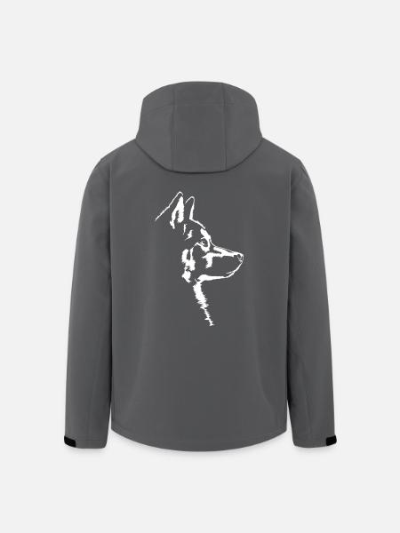 Husky Hunde Hund Siberian Husky Wilsigns - Recycelte Männer Softshell-Jacke von Stanley/Stella - Schwarz
