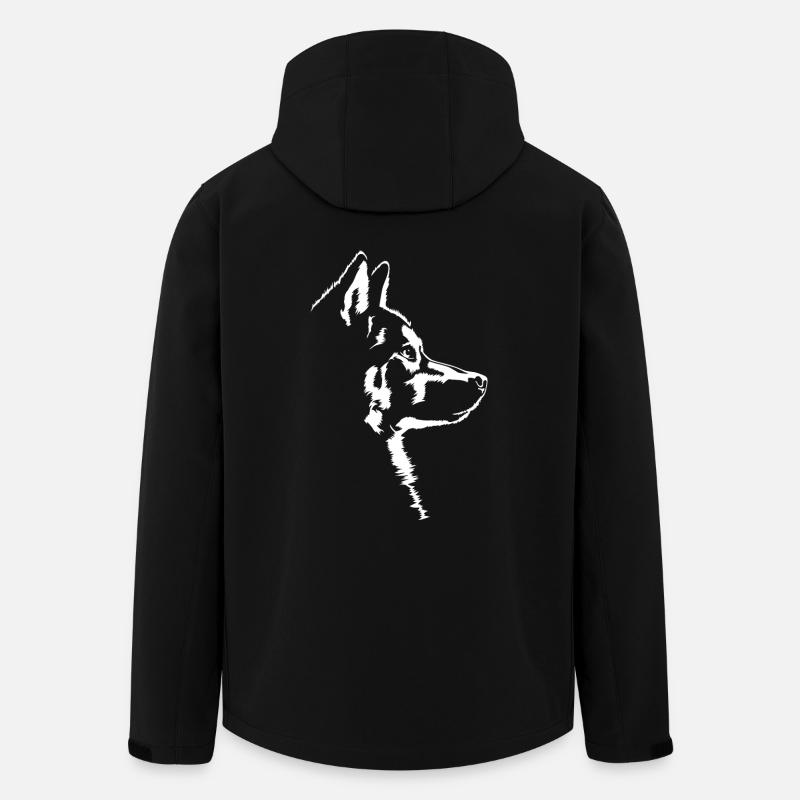 Husky Hunde Hund Siberian Husky Wilsigns - Recycelte Männer Softshell-Jacke von Stanley/Stella - Schwarz