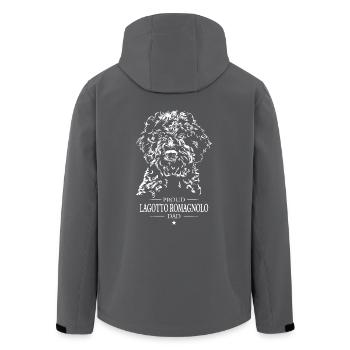 Lagotto Romagnolo Dad Hunde Hund Wilsigns - Recycelte Männer Softshell-Jacke von Stanley/Stella - Schwarz - Hinten - AI Model Male 185 light (185cm)