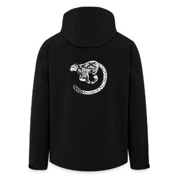 Celtic Snow Leopard / Snow Leopard Celtic - Veste softshell homme en polyester recyclé Stanley/Stella - noir - Dos - AI Model Male 185 light (185cm)