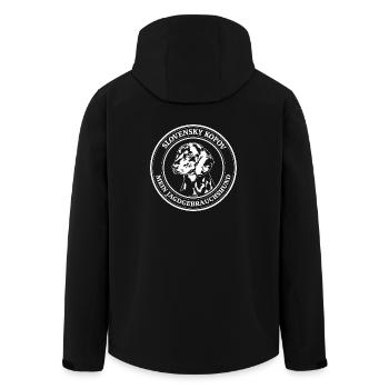 Slovensky Kopov Jagdgebrauchshund Jagdhund Hunde - Recycelte Männer Softshell-Jacke von Stanley/Stella - Schwarz - Hinten - AI Model Male 185 light (185cm)
