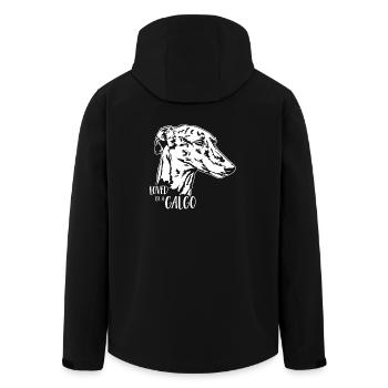 Aimé par un chien GALGO disant Wilsigns - Veste softshell homme en polyester recyclé Stanley/Stella - noir - Dos - AI Model Male 185 light (185cm)