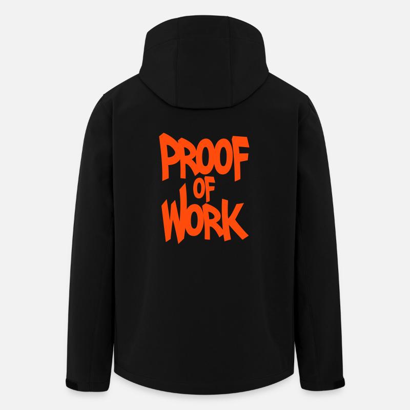 Proof of work - Recycelte Männer Softshell-Jacke von Stanley/Stella - Schwarz