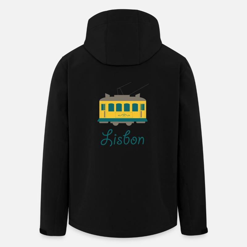 Sweet lisbon logo gift idea - Men’s Recycled Softshell Jacket by Stanley/Stella - black