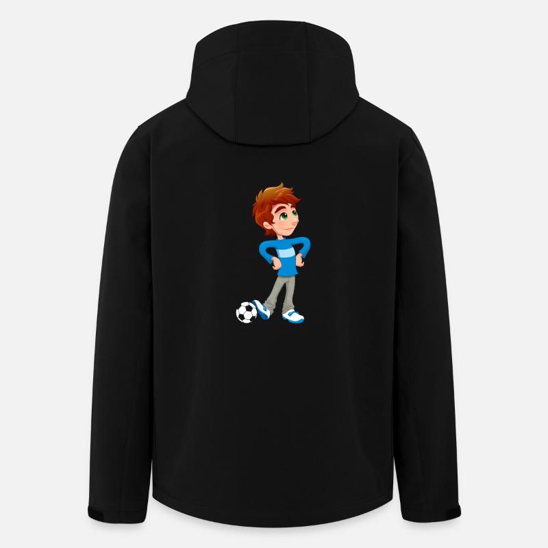 Boy Soccer Player - Recycelte Männer Softshell-Jacke von Stanley/Stella - Schwarz