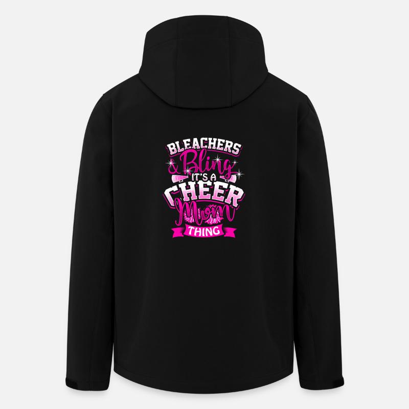 Cheerleader Mutter Mom Geschenk - Recycelte Männer Softshell-Jacke von Stanley/Stella - Schwarz