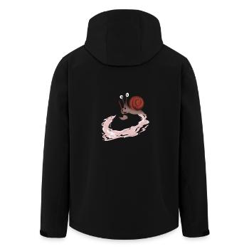 Dumme Schnecke Geschenk - Recycelte Männer Softshell-Jacke von Stanley/Stella - Schwarz - Hinten - AI Model Male 185 light (185cm)